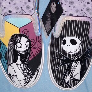 Disney Nightmare Before Christmas Women’sa Slip-Ons - Size 6.5 (actual size 7.5)